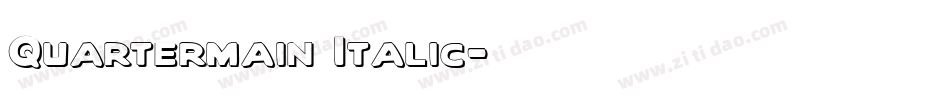 Quartermain Italic字体转换